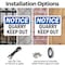 Signmission Quarry Keep Out OSHA Notice Sign, Plastic, 10in W x 7in L, 2PK OS-2PACK-NS-P-710-L-17943 - alternate 4